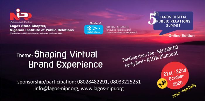 Fifth Lagos Digital Public Relations Summit: Calls For Registration