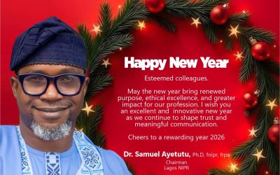 New Year Message from the Chairman, Lagos State Chapter of NIPR